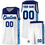 Custom White Side Pattern Sports Uniform Basketball Jersey | BuyFootballJersey