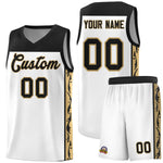 Custom White Side Pattern Sports Uniform Basketball Jersey | BuyFootballJersey