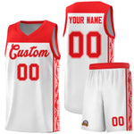 Custom White Side Pattern Sports Uniform Basketball Jersey | BuyFootballJersey