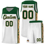 Custom White Side Pattern Sports Uniform Basketball Jersey | BuyFootballJersey