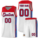 Custom White Side Pattern Sports Uniform Basketball Jersey | BuyFootballJersey
