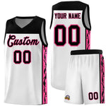 Custom White Side Pattern Sports Uniform Basketball Jersey | BuyFootballJersey