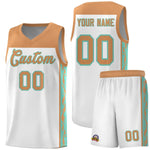 Custom White Side Pattern Sports Uniform Basketball Jersey | BuyFootballJersey