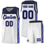 Custom White Side Pattern Sports Uniform Basketball Jersey | BuyFootballJersey