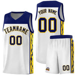 Custom White Side Pattern Sports Uniform Basketball Jersey | BuyFootballJersey