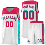 Custom White Side Pattern Sports Uniform Basketball Jersey | BuyFootballJersey