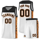 Custom White Side Pattern Sports Uniform Basketball Jersey | BuyFootballJersey
