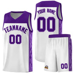 Custom White Side Pattern Sports Uniform Basketball Jersey | BuyFootballJersey