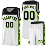 Custom White Side Pattern Sports Uniform Basketball Jersey | BuyFootballJersey