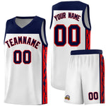Custom White Side Pattern Sports Uniform Basketball Jersey | BuyFootballJersey