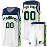 Custom White Side Pattern Sports Uniform Basketball Jersey | BuyFootballJersey