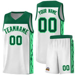 Custom White Side Pattern Sports Uniform Basketball Jersey | BuyFootballJersey