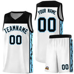 Custom White Side Pattern Sports Uniform Basketball Jersey | BuyFootballJersey