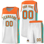 Custom White Side Pattern Sports Uniform Basketball Jersey | BuyFootballJersey