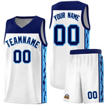 Custom White Side Pattern Sports Uniform Basketball Jersey | BuyFootballJersey
