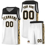 Custom White Side Pattern Sports Uniform Basketball Jersey | BuyFootballJersey