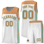 Custom White Side Pattern Sports Uniform Basketball Jersey | BuyFootballJersey