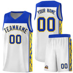 Custom White Side Pattern Sports Uniform Basketball Jersey | BuyFootballJersey
