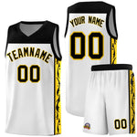 Custom White Side Pattern Sports Uniform Basketball Jersey | BuyFootballJersey