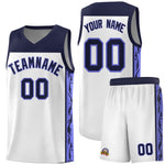 Custom White Side Pattern Sports Uniform Basketball Jersey | BuyFootballJersey