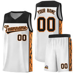 Custom White Side Pattern Sports Uniform Basketball Jersey | BuyFootballJersey