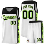 Custom White Side Pattern Sports Uniform Basketball Jersey | BuyFootballJersey