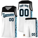 Custom White Side Pattern Sports Uniform Basketball Jersey | BuyFootballJersey