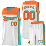 Custom White Side Pattern Sports Uniform Basketball Jersey | BuyFootballJersey