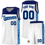 Custom White Side Pattern Sports Uniform Basketball Jersey | BuyFootballJersey