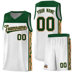 Custom White Side Pattern Sports Uniform Basketball Jersey | BuyFootballJersey