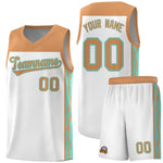 Custom White Side Pattern Sports Uniform Basketball Jersey | BuyFootballJersey