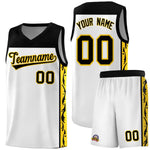 Custom White Side Pattern Sports Uniform Basketball Jersey | BuyFootballJersey