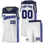 Custom White Side Pattern Sports Uniform Basketball Jersey | BuyFootballJersey