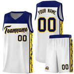Custom White Side Pattern Sports Uniform Basketball Jersey | BuyFootballJersey