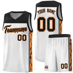 Custom White Side Pattern Sports Uniform Basketball Jersey | BuyFootballJersey