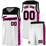 Custom White Side Pattern Sports Uniform Basketball Jersey | BuyFootballJersey
