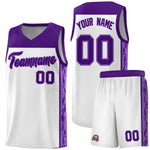 Custom White Side Pattern Sports Uniform Basketball Jersey | BuyFootballJersey