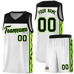 Custom White Side Pattern Sports Uniform Basketball Jersey | BuyFootballJersey