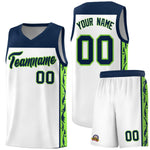 Custom White Side Pattern Sports Uniform Basketball Jersey | BuyFootballJersey