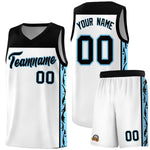 Custom White Side Pattern Sports Uniform Basketball Jersey | BuyFootballJersey
