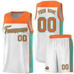 Custom White Side Pattern Sports Uniform Basketball Jersey | BuyFootballJersey
