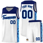 Custom White Side Pattern Sports Uniform Basketball Jersey | BuyFootballJersey