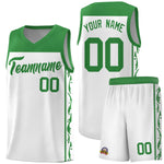 Custom White Side Pattern Sports Uniform Basketball Jersey | BuyFootballJersey