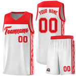 Custom White Side Pattern Sports Uniform Basketball Jersey | BuyFootballJersey