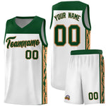 Custom White Side Pattern Sports Uniform Basketball Jersey | BuyFootballJersey