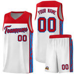 Custom White Side Pattern Sports Uniform Basketball Jersey | BuyFootballJersey