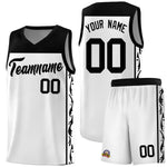 Custom White Side Pattern Sports Uniform Basketball Jersey | BuyFootballJersey