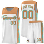 Custom White Side Pattern Sports Uniform Basketball Jersey | BuyFootballJersey