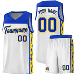 Custom White Side Pattern Sports Uniform Basketball Jersey | BuyFootballJersey