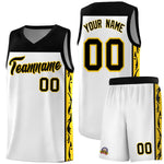 Custom White Side Pattern Sports Uniform Basketball Jersey | BuyFootballJersey